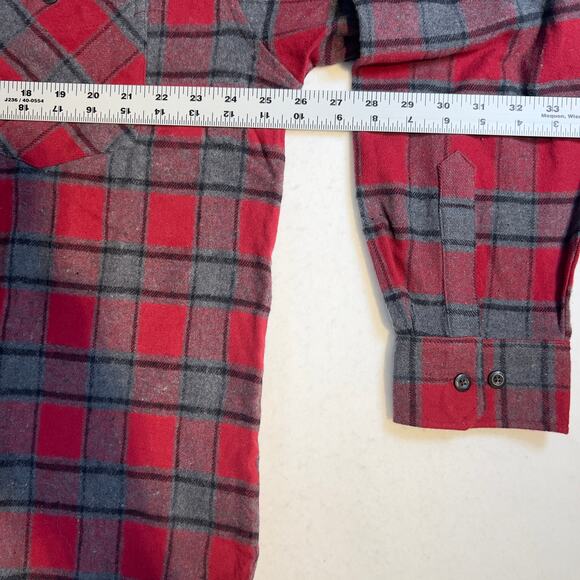 Stillwater Supply Co. Flannel Button Shirt Men's XL New with Tags Red Plaid - Picture 7 of 10